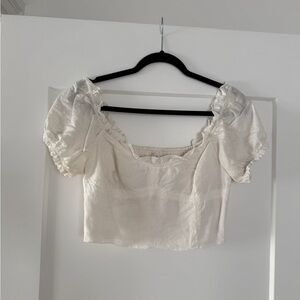 Wilfred Cream Puff Sleeve Blouse